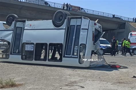 Over 30 Injured in Azerbaijan Bus Crash Near Mugan Village
