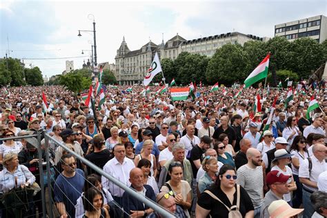 Hungary Holds Rally Against Government’s Designation of Russia as Threat